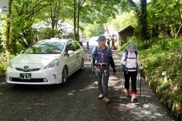 大清水― 一ノ瀬間で営業運行が始まった乗り合いタクシー