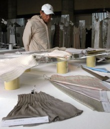 40社の製品が飾られた会場